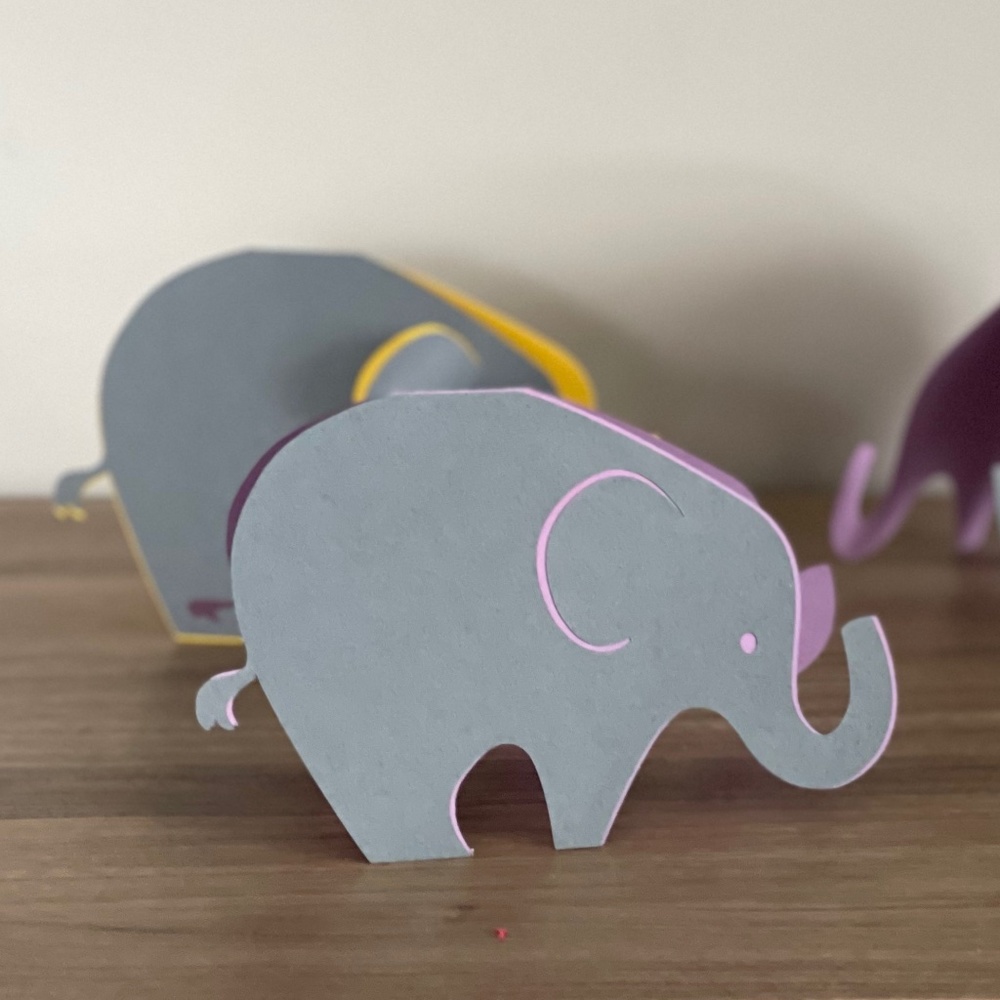 Cute Handmade Elephant Cards